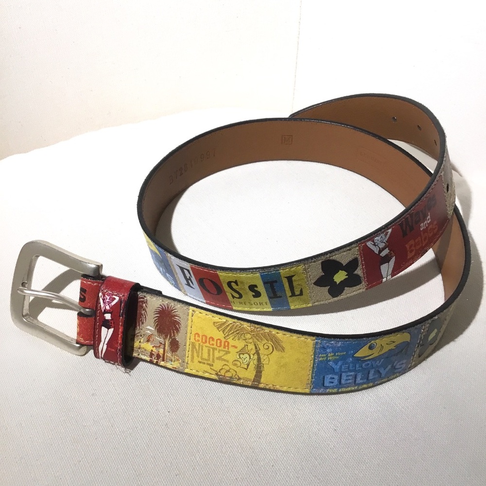 Fossil vintage leather belt - Size M